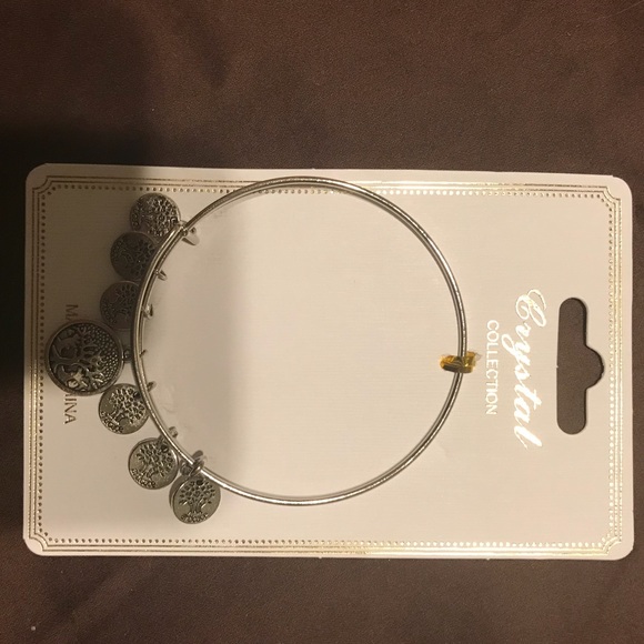 Tree of Life Bracelet Silver Plated Expandable Bangle NEW by Crystal Collection - Picture 4 of 4